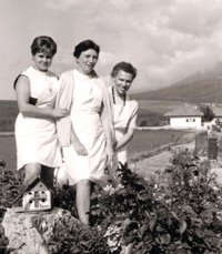 Betreuerinnen bei der Kindererholung 1968 in Bruneck/Südtirol